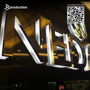 รับทำ ป้ายอักษรไฟ LED ,ป้ายไฟ ,ป้ายโลโก้ไฟ"